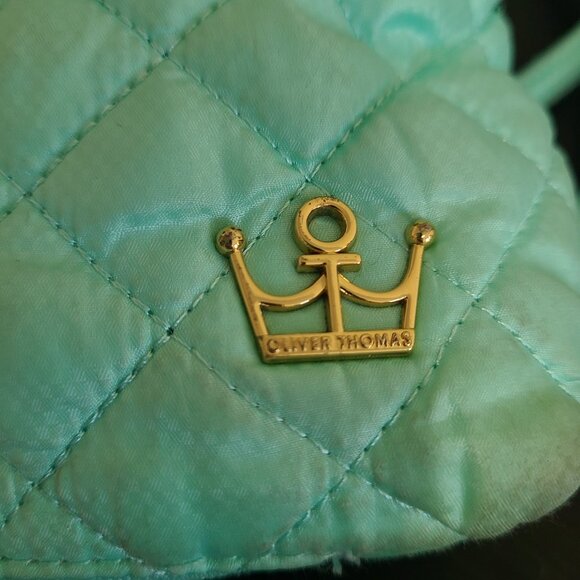 Oliver Thomas 24 + 7 Quilted Drawstring Cinch Backpack Turquoise main image 4